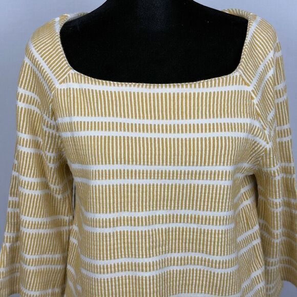 Anthropologie Postmark Square Neck 3/4 Sleeve Top - Women’s M - Picture 6 of 9